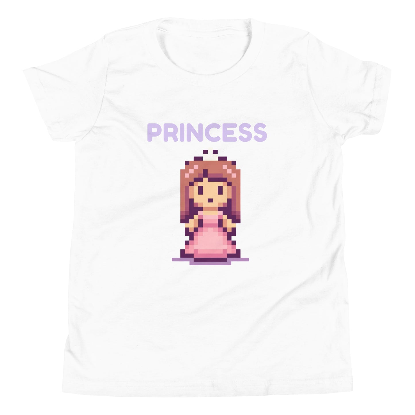 Princess T-Shirt for Girls – Cute & Beautiful Youth Short Sleeve Tee White t-shirt