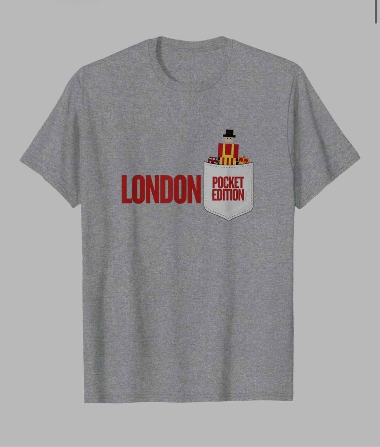 London Royal Guard Pixel Retro Design Popping out of pocket