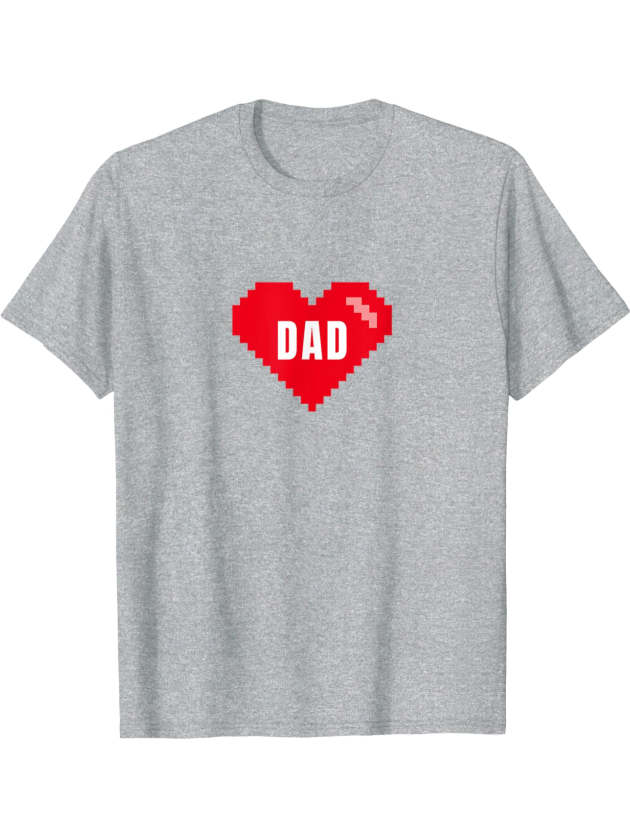 I love my dad, happy Father’s Day, I heart my dad, retro design, pixel art, pixel heart with dad in the middle, gifts for dads, gifts for fathers, proud dadda,