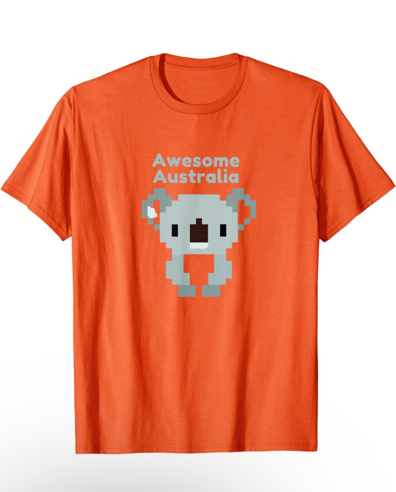 A pixelated Australian Koala Bear with the words Awesome Australia above the animal