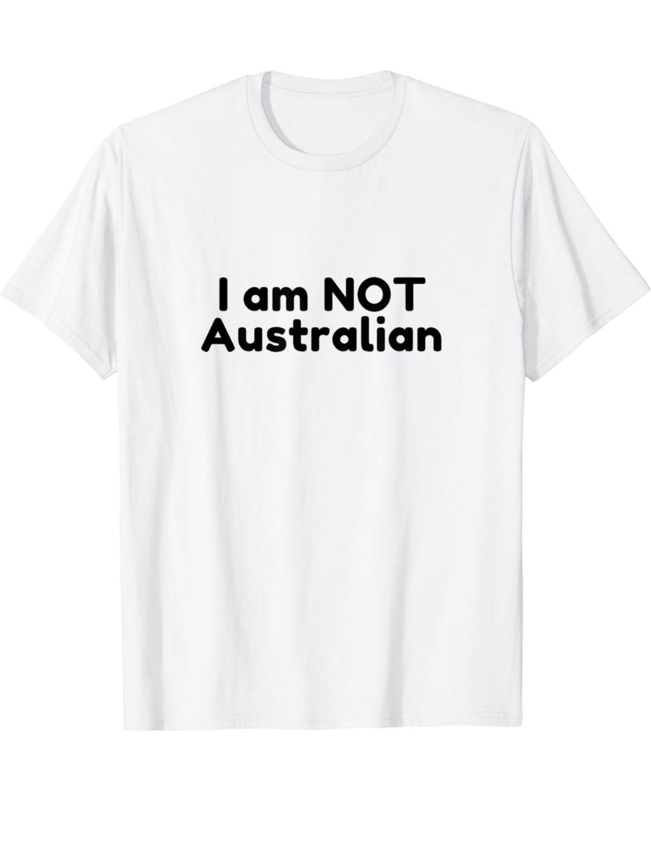 Text Design With Words - I am NOT Australian