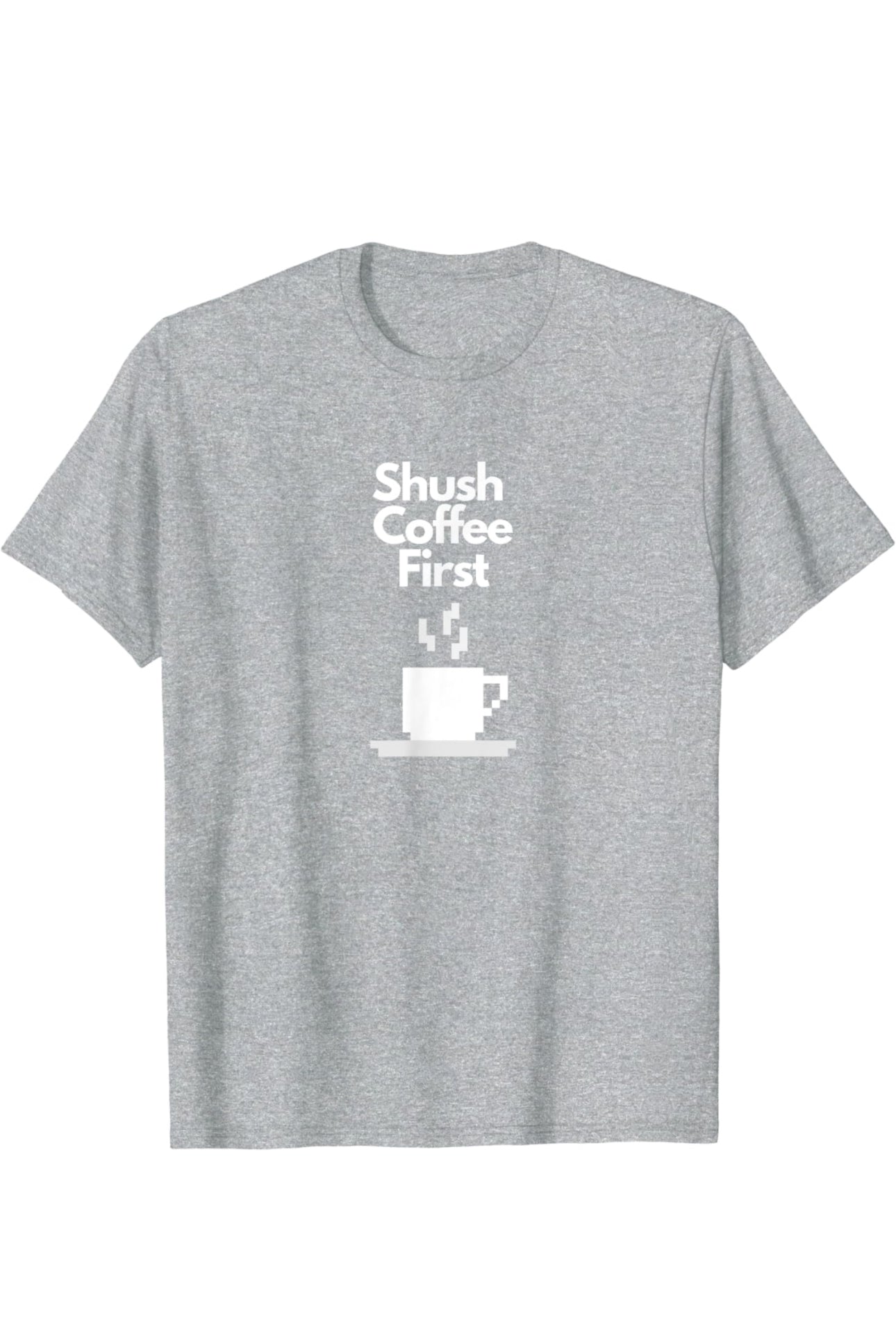 A cozy sweatshirt featuring the playful “Shush… Coffee First” slogan, perfect for coffee lovers, caffeine addicts, and baristas. This funny coffee hoodie makes a great gift for those who can’t start their day without their morning brew.
