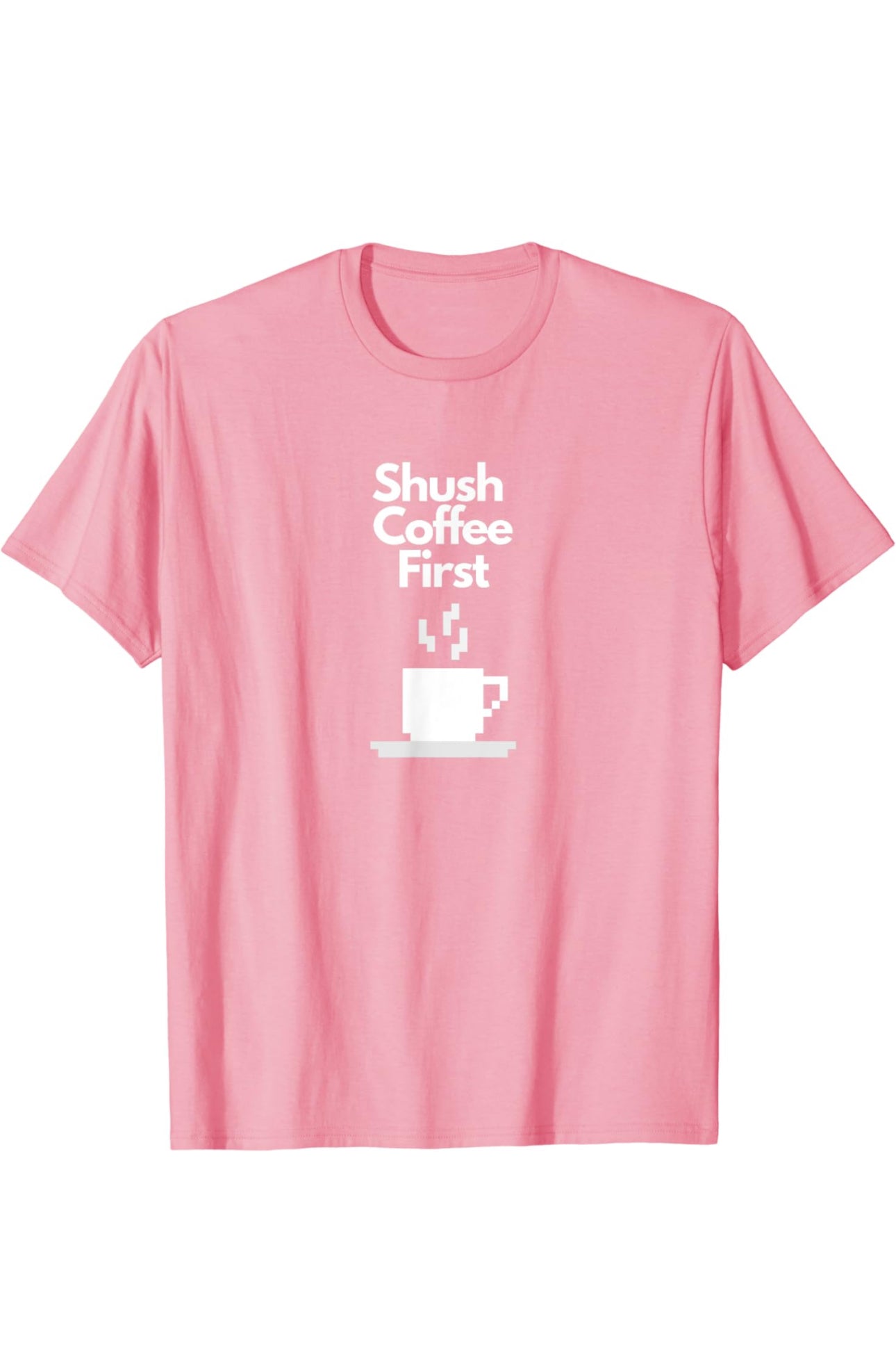 A cozy sweatshirt featuring the playful “Shush… Coffee First” slogan, perfect for coffee lovers, caffeine addicts, and baristas. This funny coffee hoodie makes a great gift for those who can’t start their day without their morning brew.
