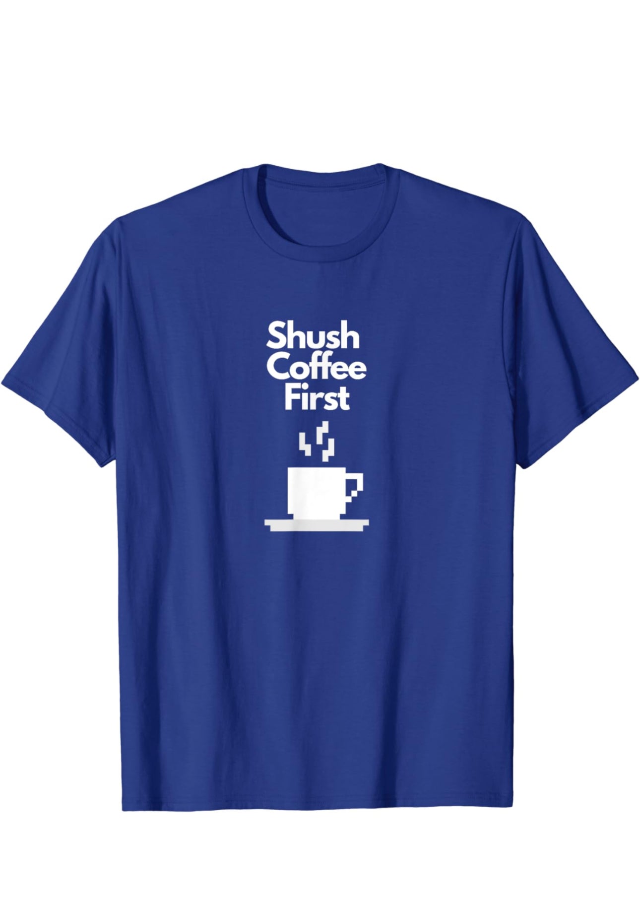 A cozy sweatshirt featuring the playful “Shush… Coffee First” slogan, perfect for coffee lovers, caffeine addicts, and baristas. This funny coffee hoodie makes a great gift for those who can’t start their day without their morning brew.