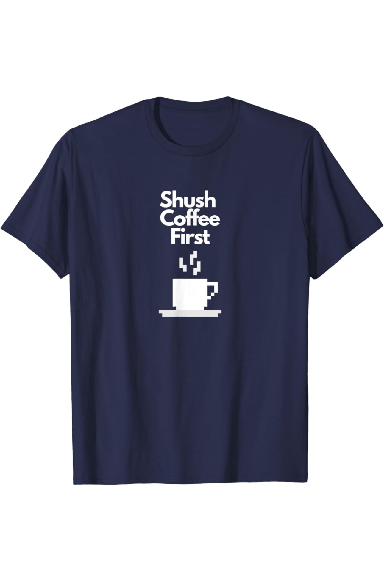 A cozy sweatshirt featuring the playful “Shush… Coffee First” slogan, perfect for coffee lovers, caffeine addicts, and baristas. This funny coffee hoodie makes a great gift for those who can’t start their day without their morning brew.
