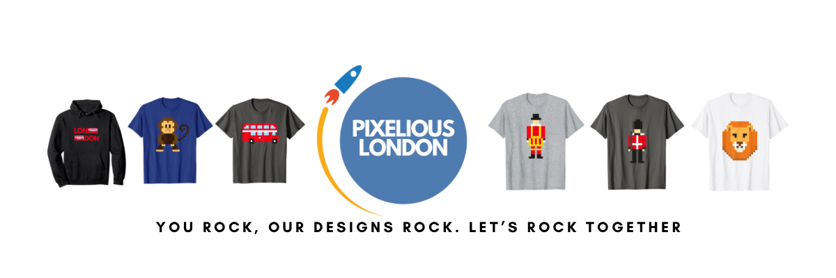 Pixelious London Tourist t-shirts, hoodies and more