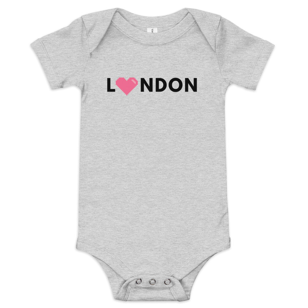 Awesome gift idea. The word London with a pink heart replacing the first O in London