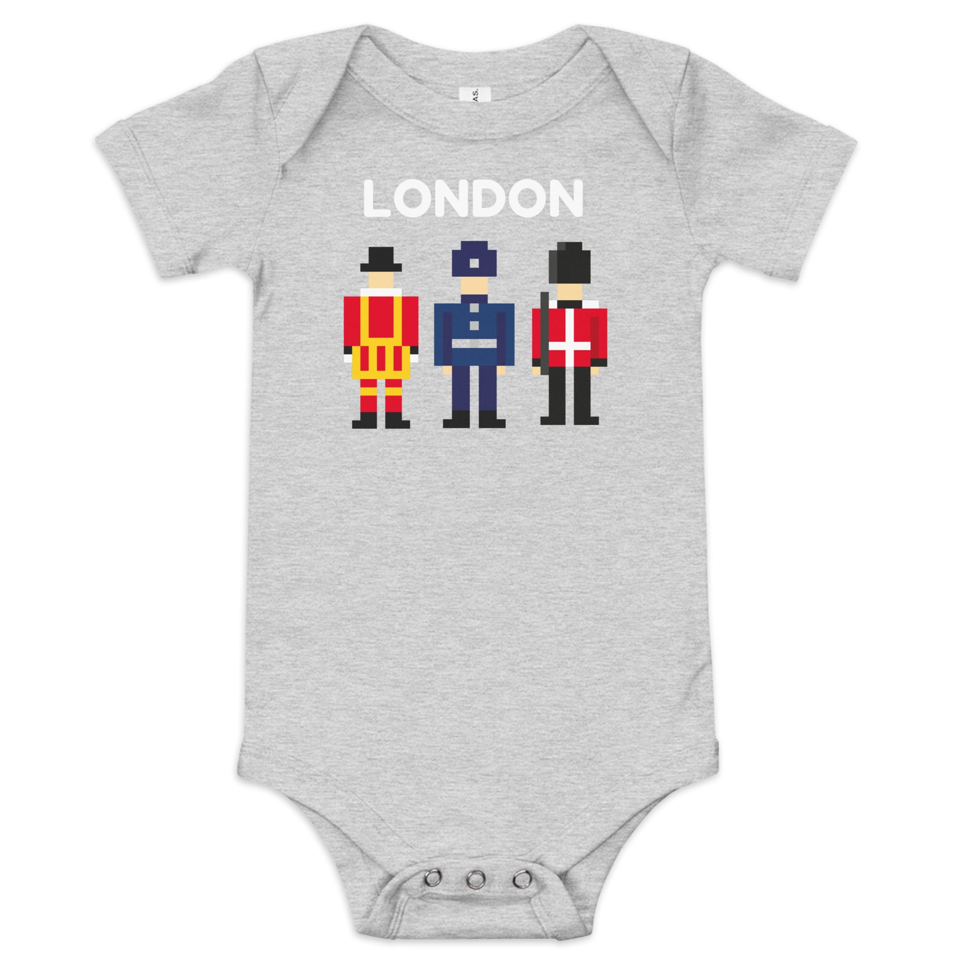 London British Royal Guard, Royal Beefeater and Police Officer pixel art retro feel