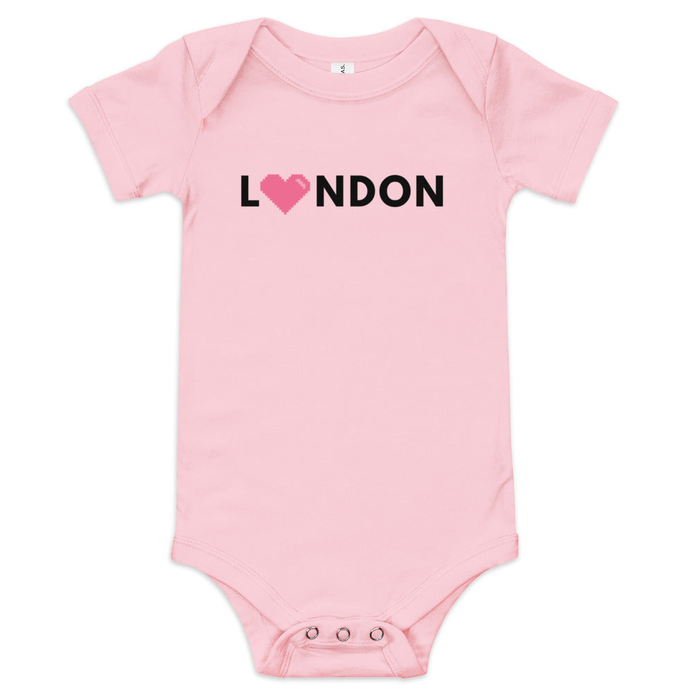 Awesome gift idea. The word London with a pink heart replacing the first O in London