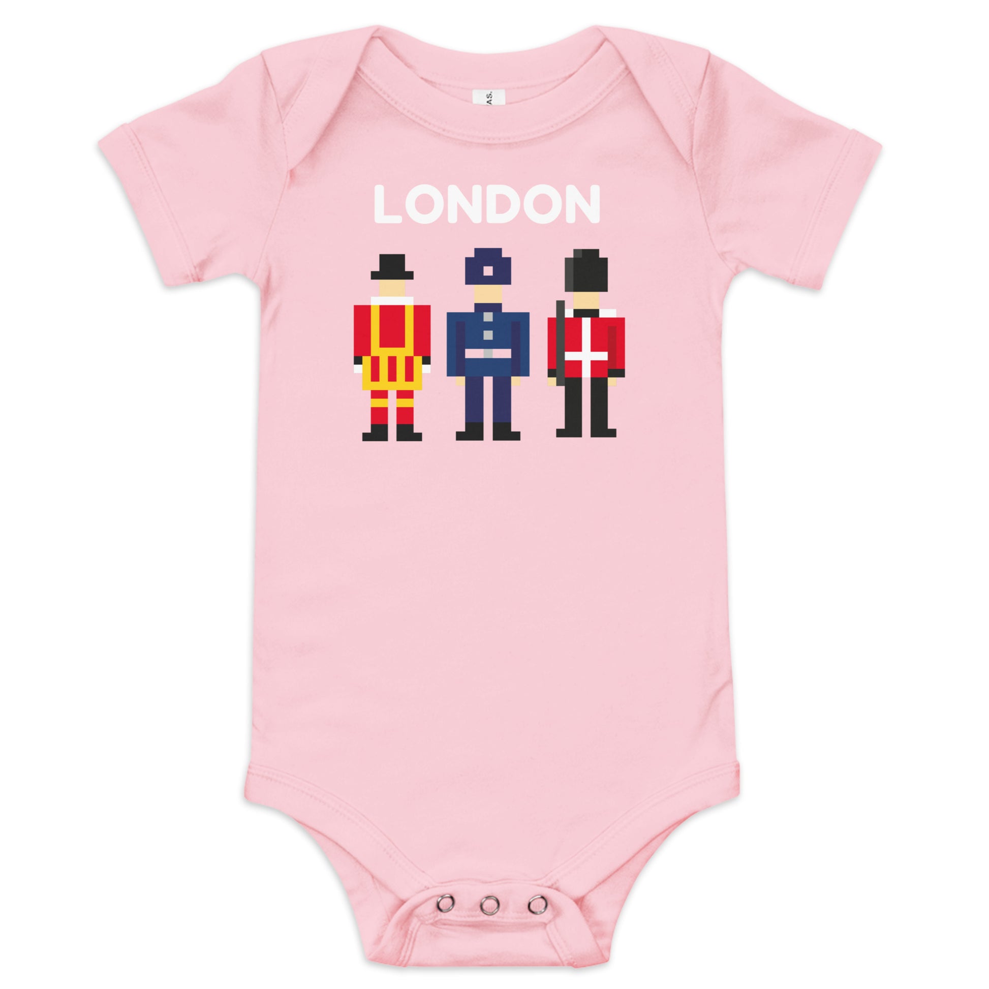 London British Royal Guard, Royal Beefeater and Police Officer pixel art retro feel