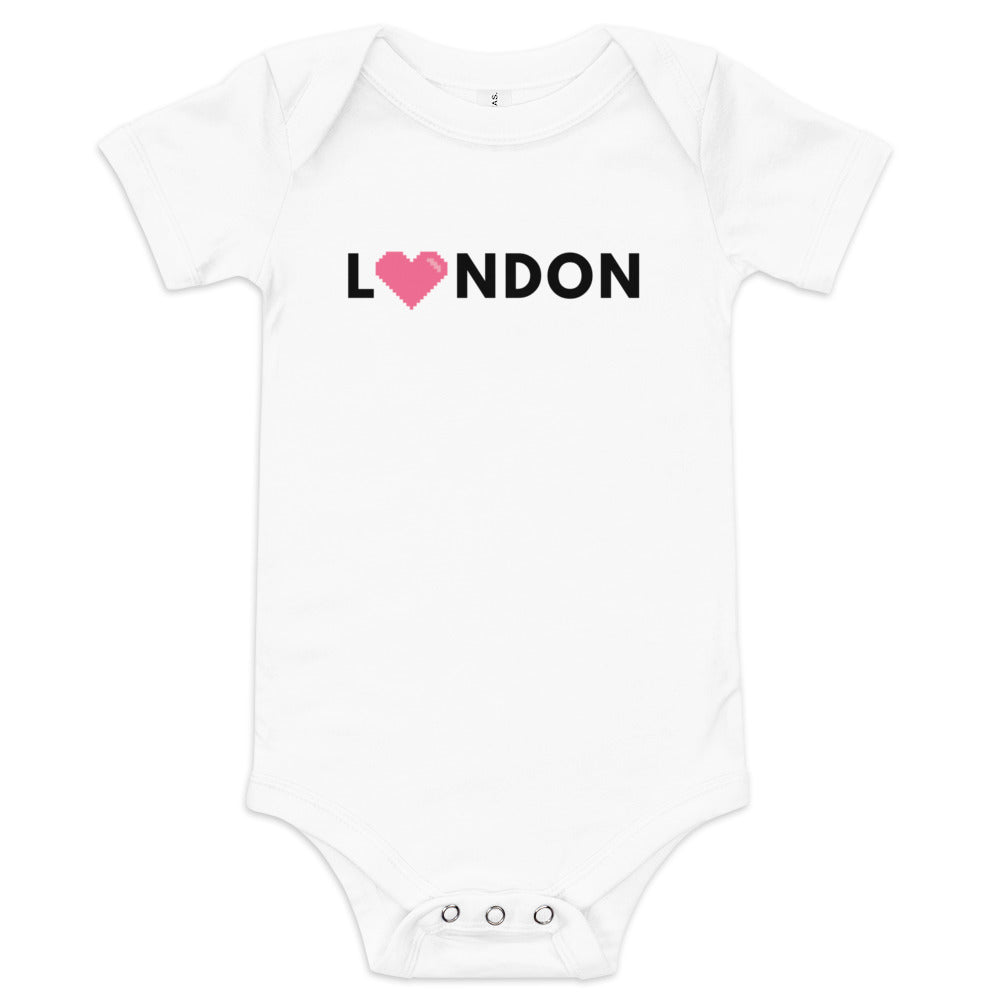 Awesome gift idea. The word London with a pink heart replacing the first O in London