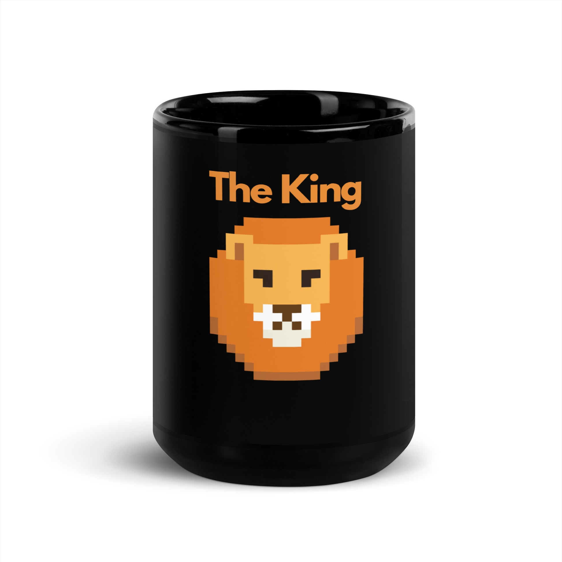 Pixel Lions Head With the words, The King