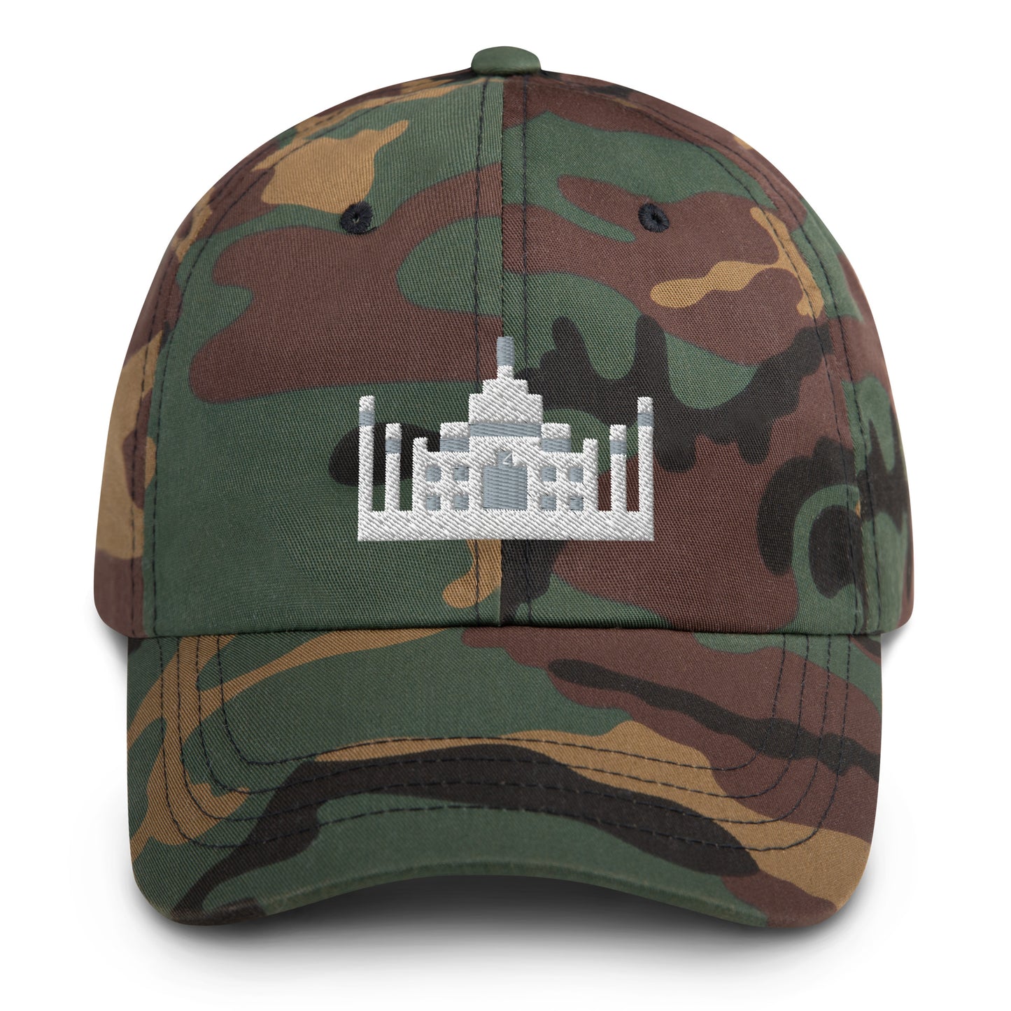 Pixelated Taj Mahal India Baseball Cap