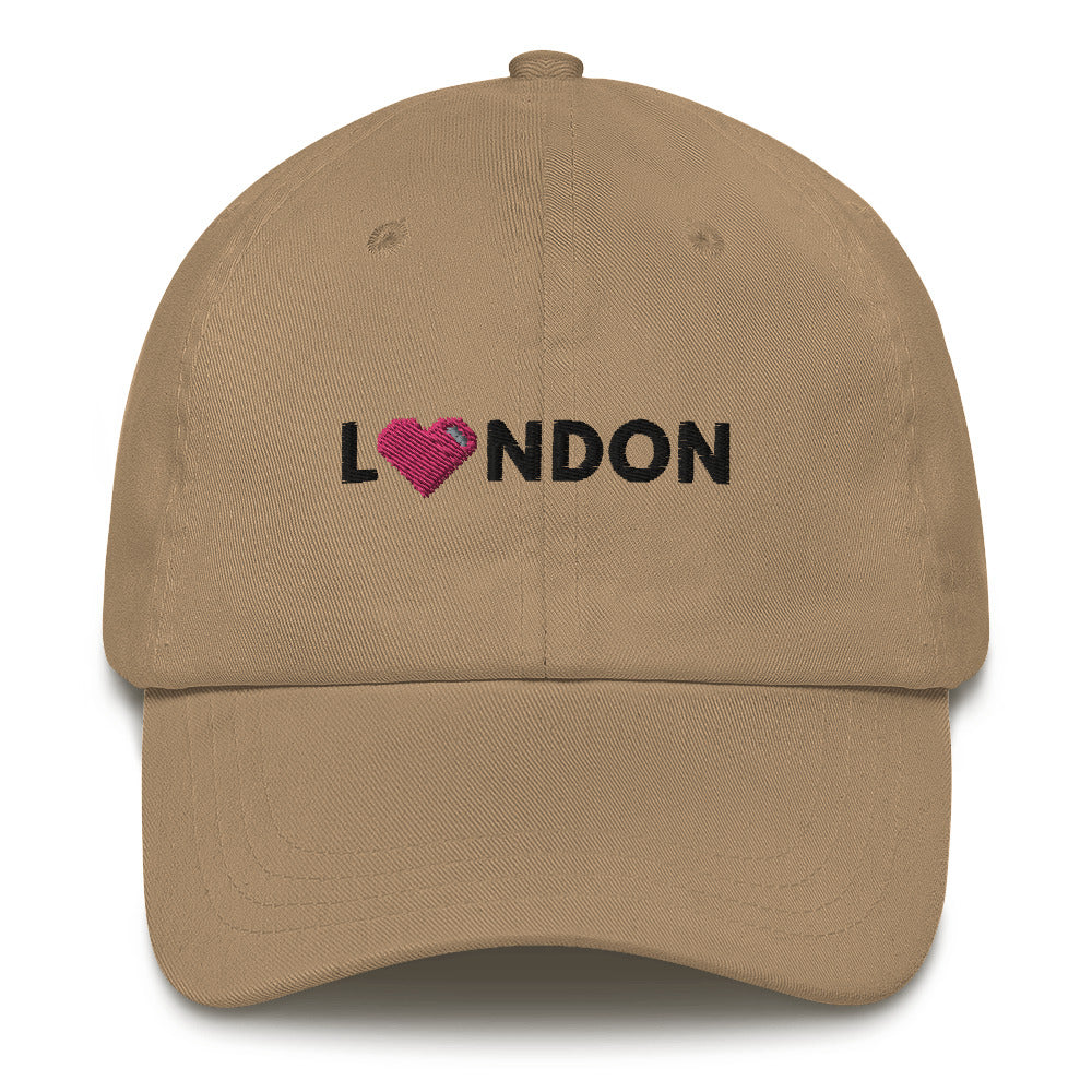 Camouflage London Design with Pink Pixelated Heart