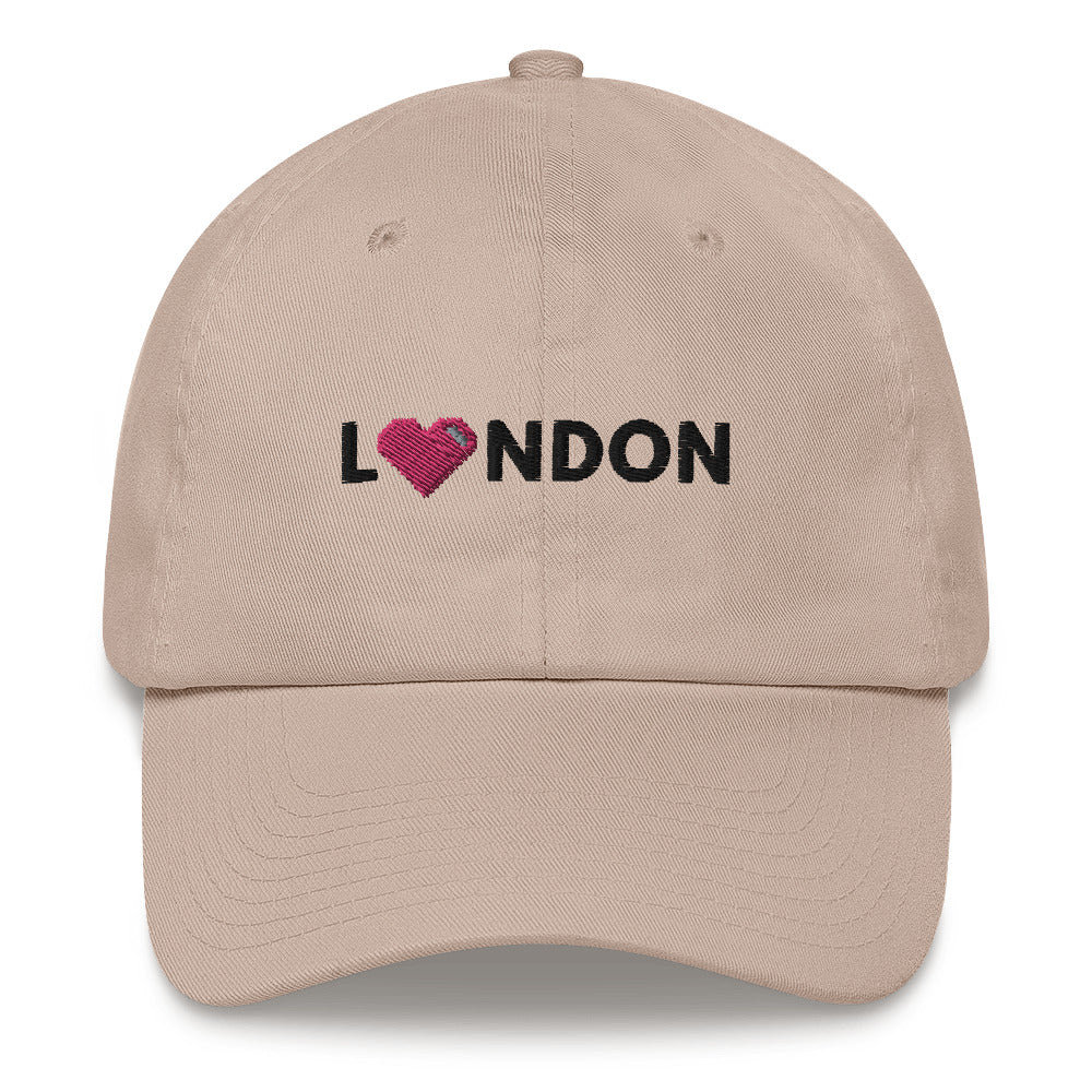 Camouflage London Design with Pink Pixelated Heart