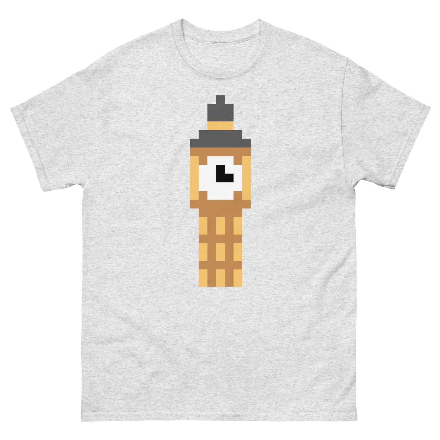 London’s Big Ben Elizabeth Tower Pixelated Design Classic tee