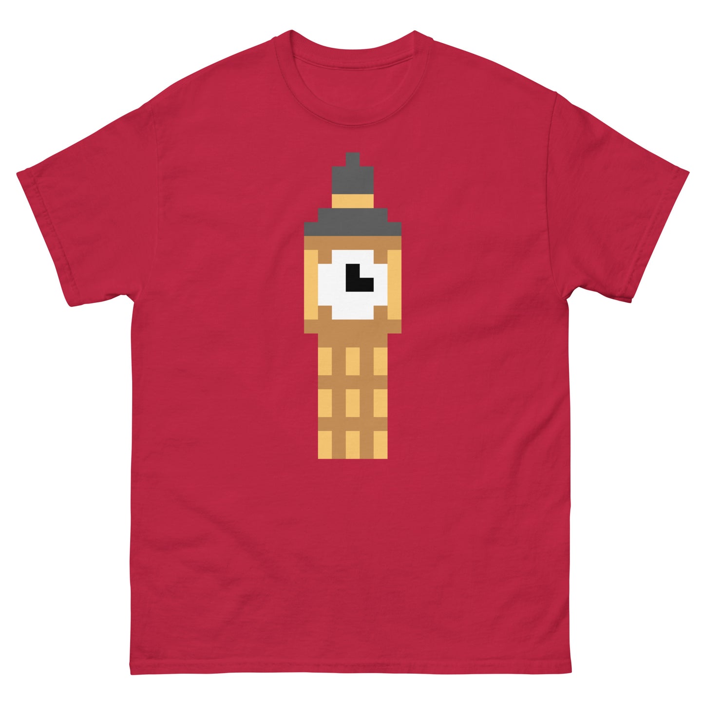 London’s Big Ben Elizabeth Tower Pixelated Design Classic tee