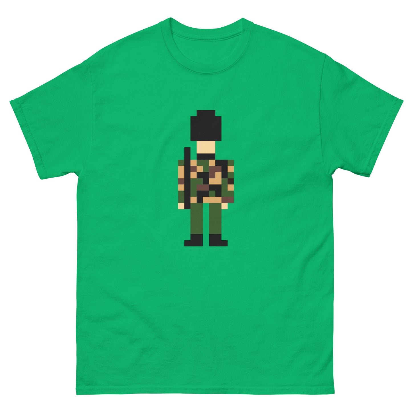 Military Soldier Pixelated Design -classic t-shirt