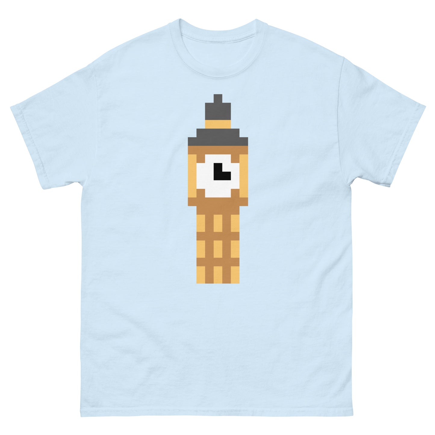 London’s Big Ben Elizabeth Tower Pixelated Design Classic tee