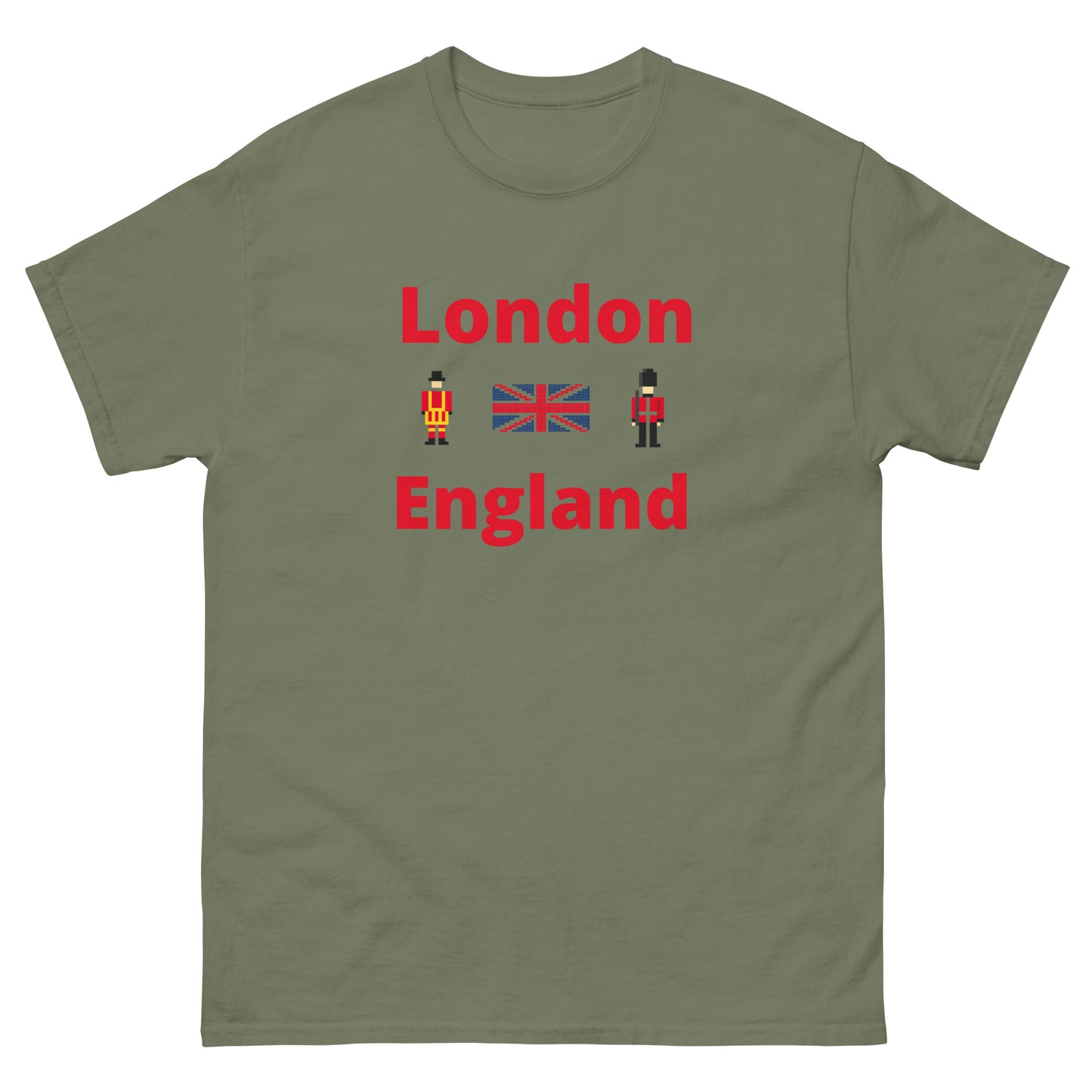 I love London with royal guard, Union Jack and solider T-Shirt