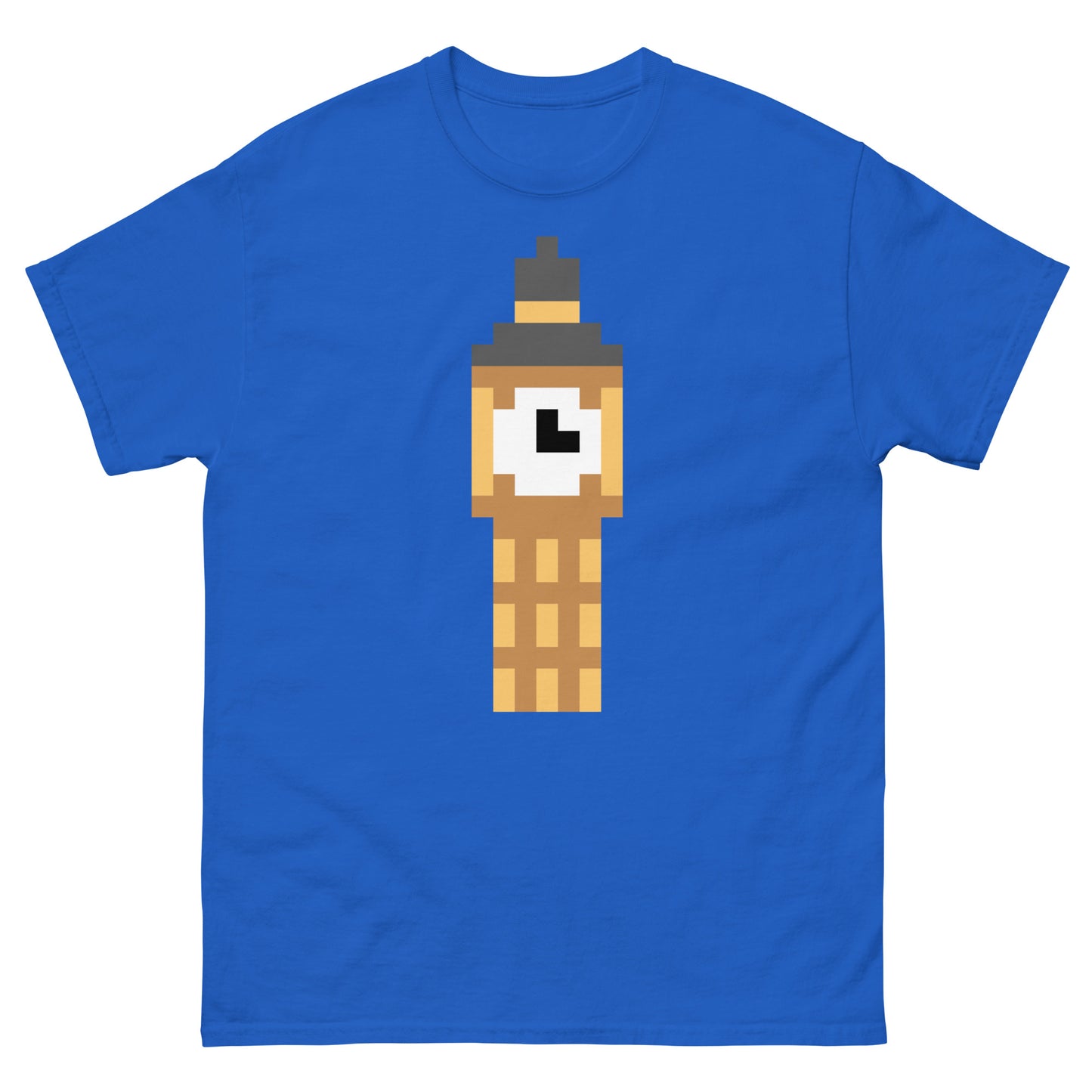 London’s Big Ben Elizabeth Tower Pixelated Design Classic tee