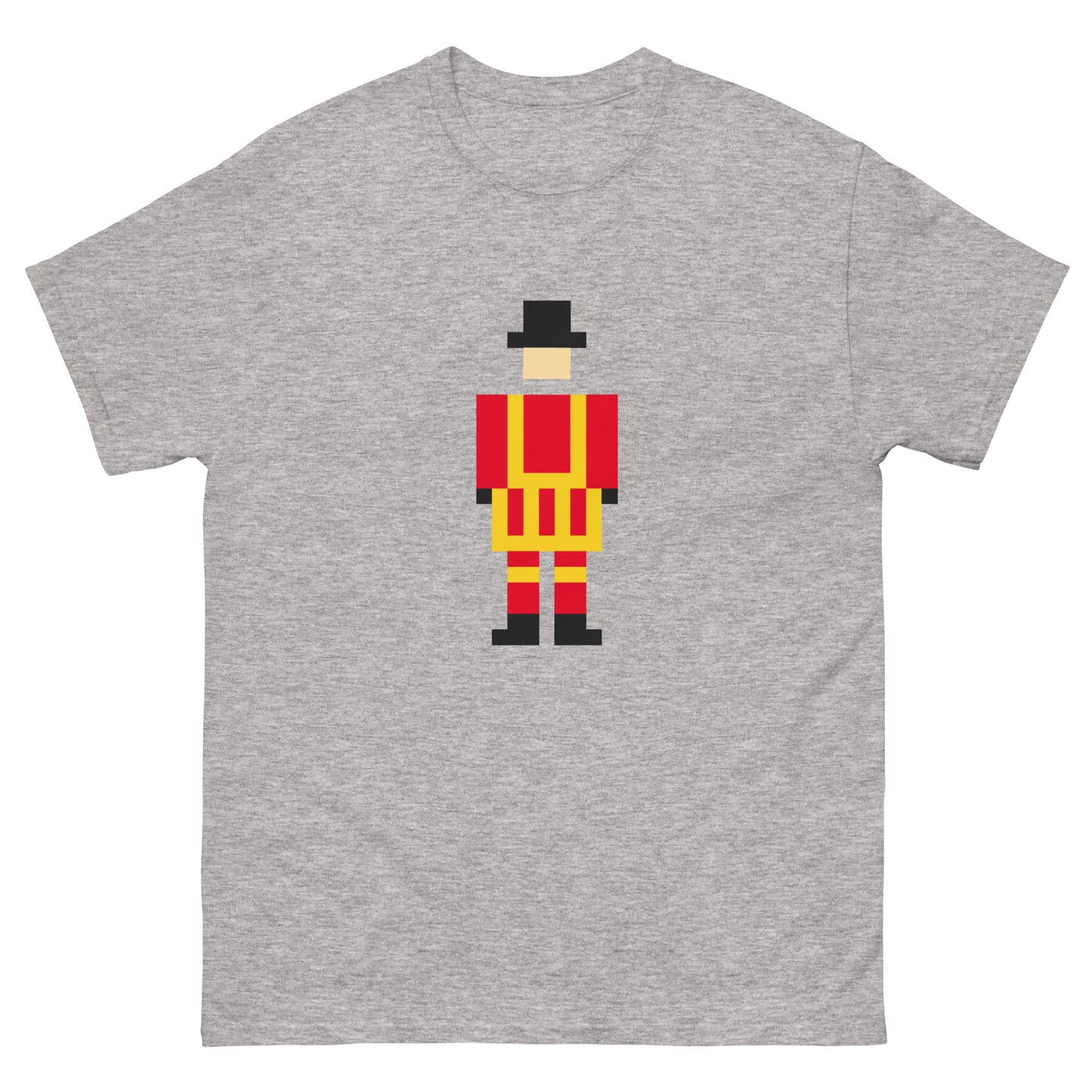 A royal guard or beefeater from the Tower of London. The royal guard is a pixel design suitable for all. 