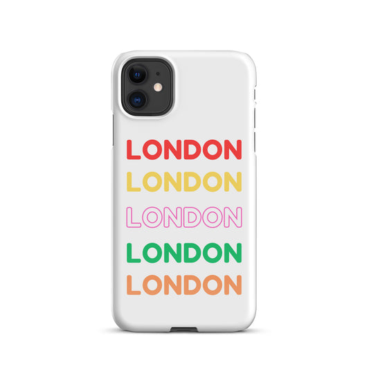 Colourful London Design Snap case for iPhone®