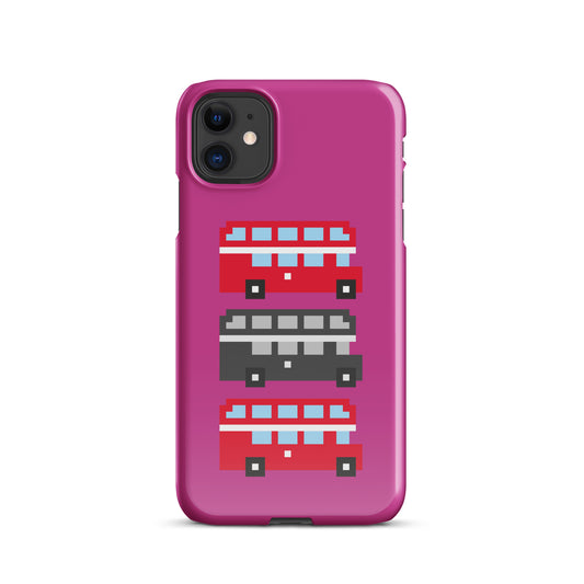 Mulit Coloured London Double Decker Bus - Snap case for iPhone®