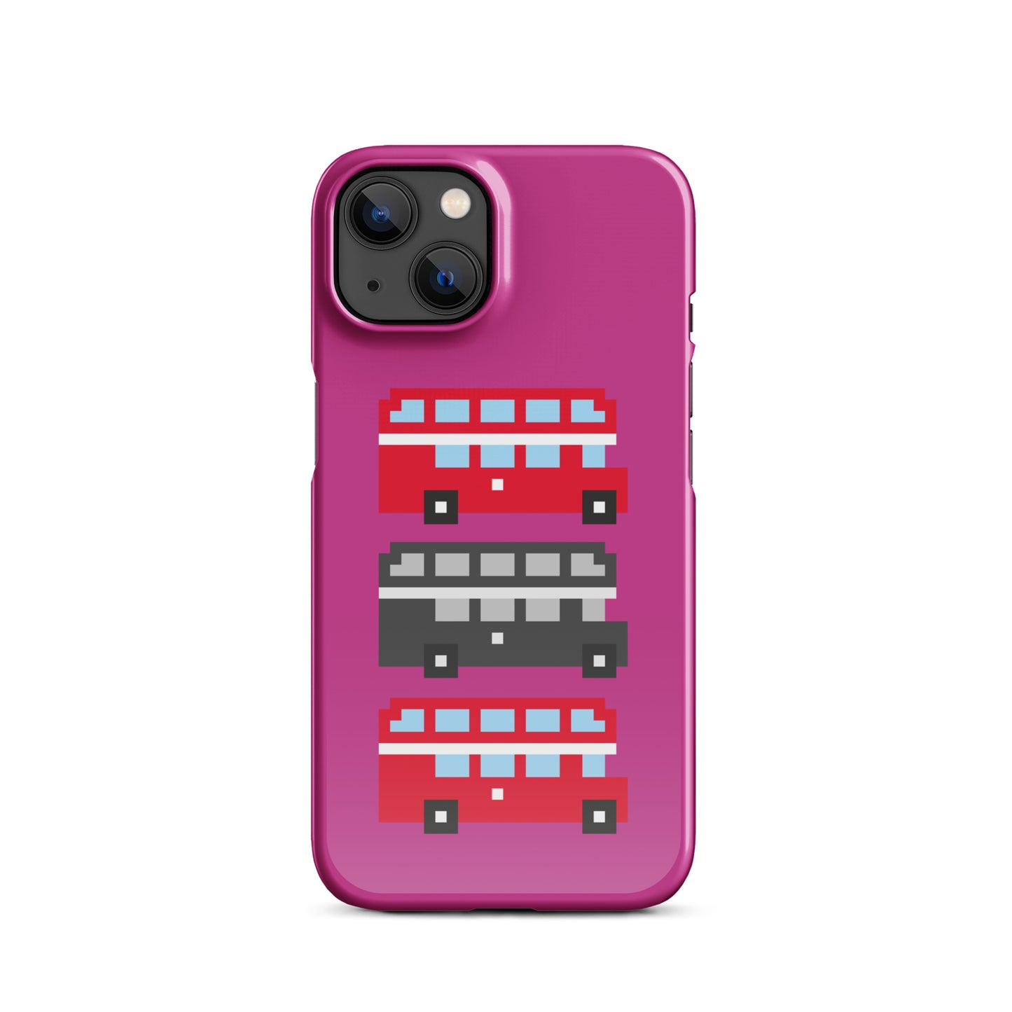 Mulit Coloured London Double Decker Bus - Snap case for iPhone®