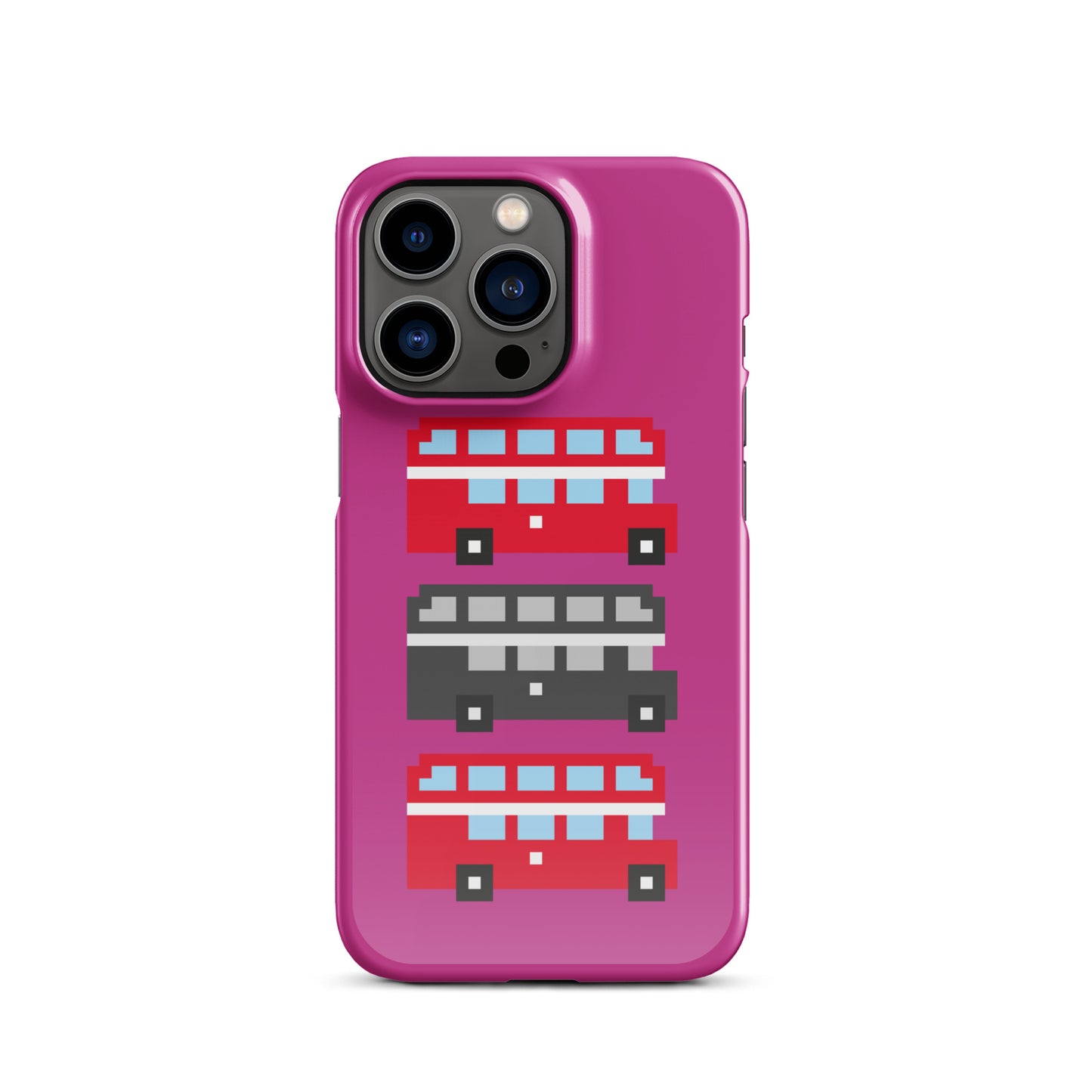 Mulit Coloured London Double Decker Bus - Snap case for iPhone®