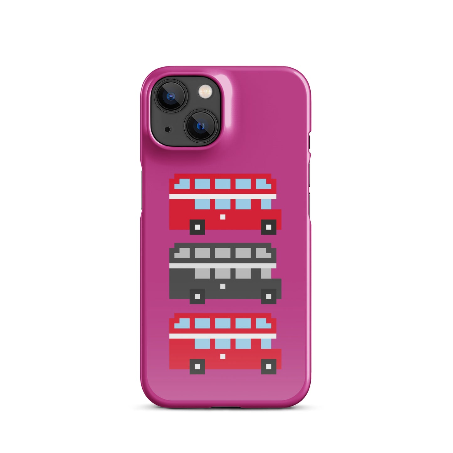 Mulit Coloured London Double Decker Bus - Snap case for iPhone®