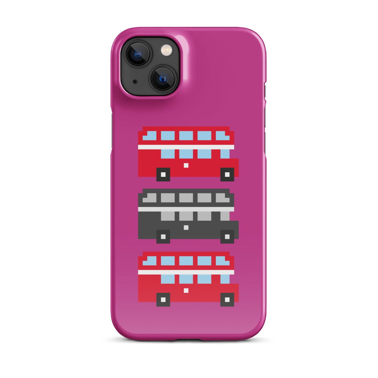 Mulit Coloured London Double Decker Bus - Snap case for iPhone®