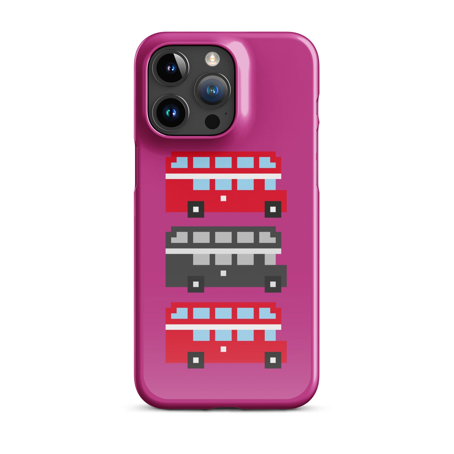 Mulit Coloured London Double Decker Bus - Snap case for iPhone®