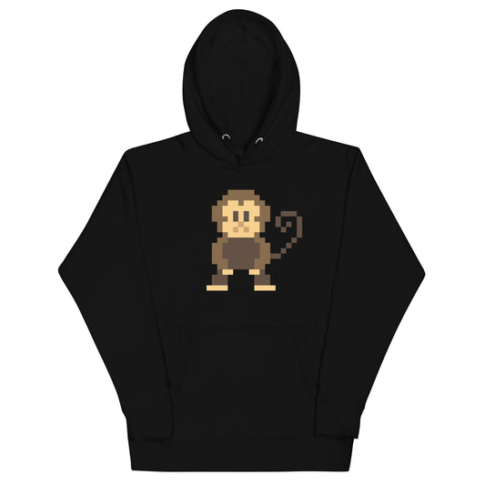 Cute pixelated Monkey hoodie