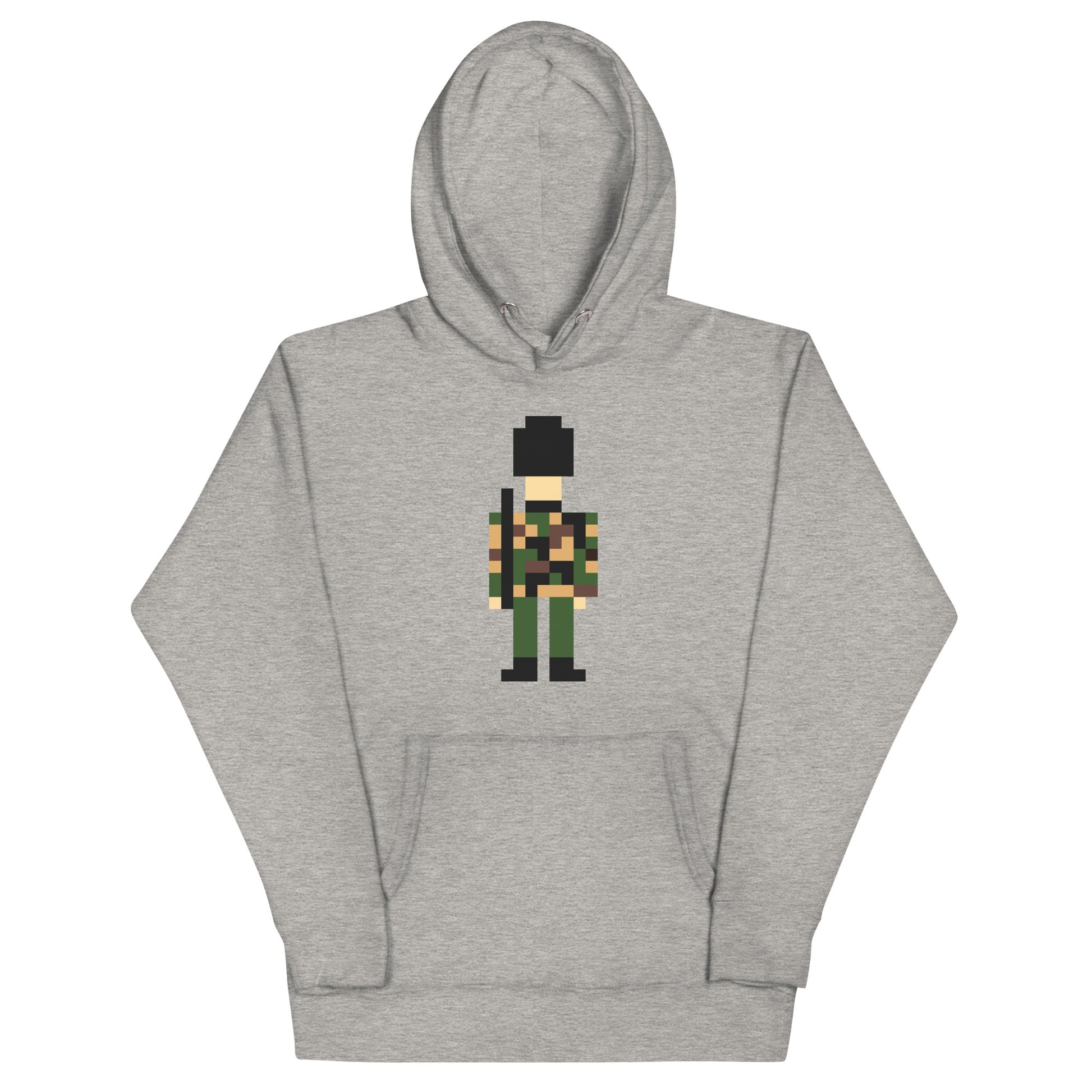 Camouflage Pixelated Soldier in Green and Black. Support our Troops