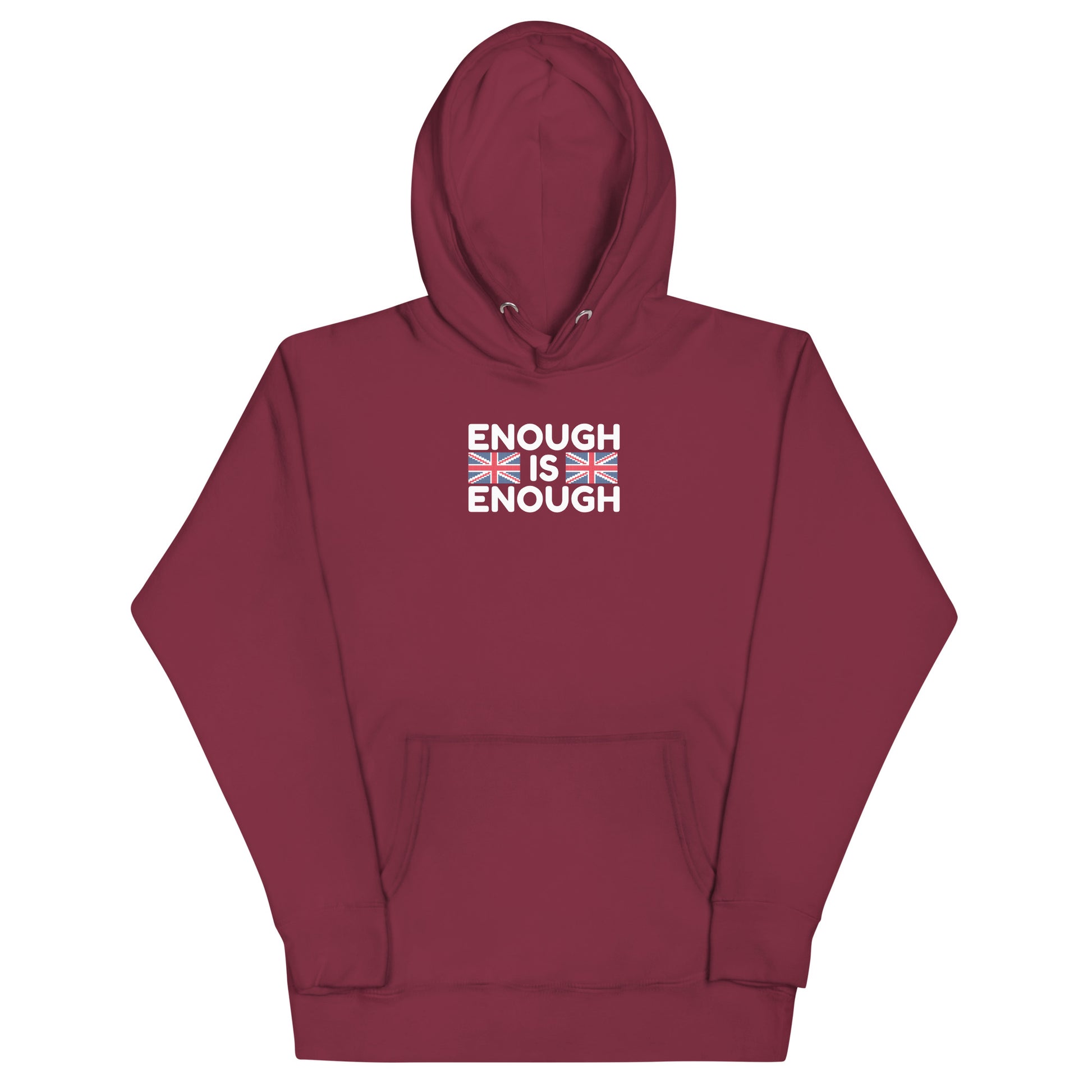 Enough Is Enough - Unisex Hoodie Maroon Hoodie