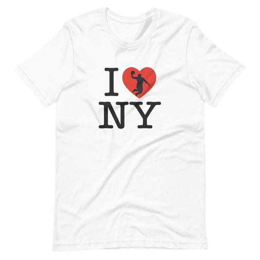 I Heart NYC Basketball - Unisex t-shirt White t-shirt