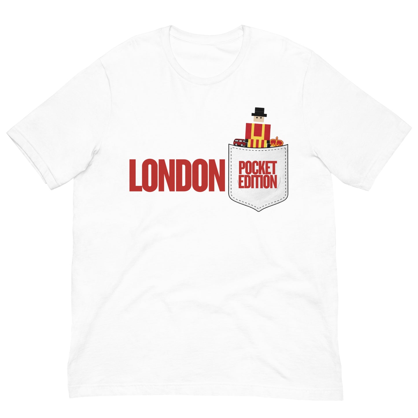 London Royal Guard Pocket Edition Unisex t-shirt White
