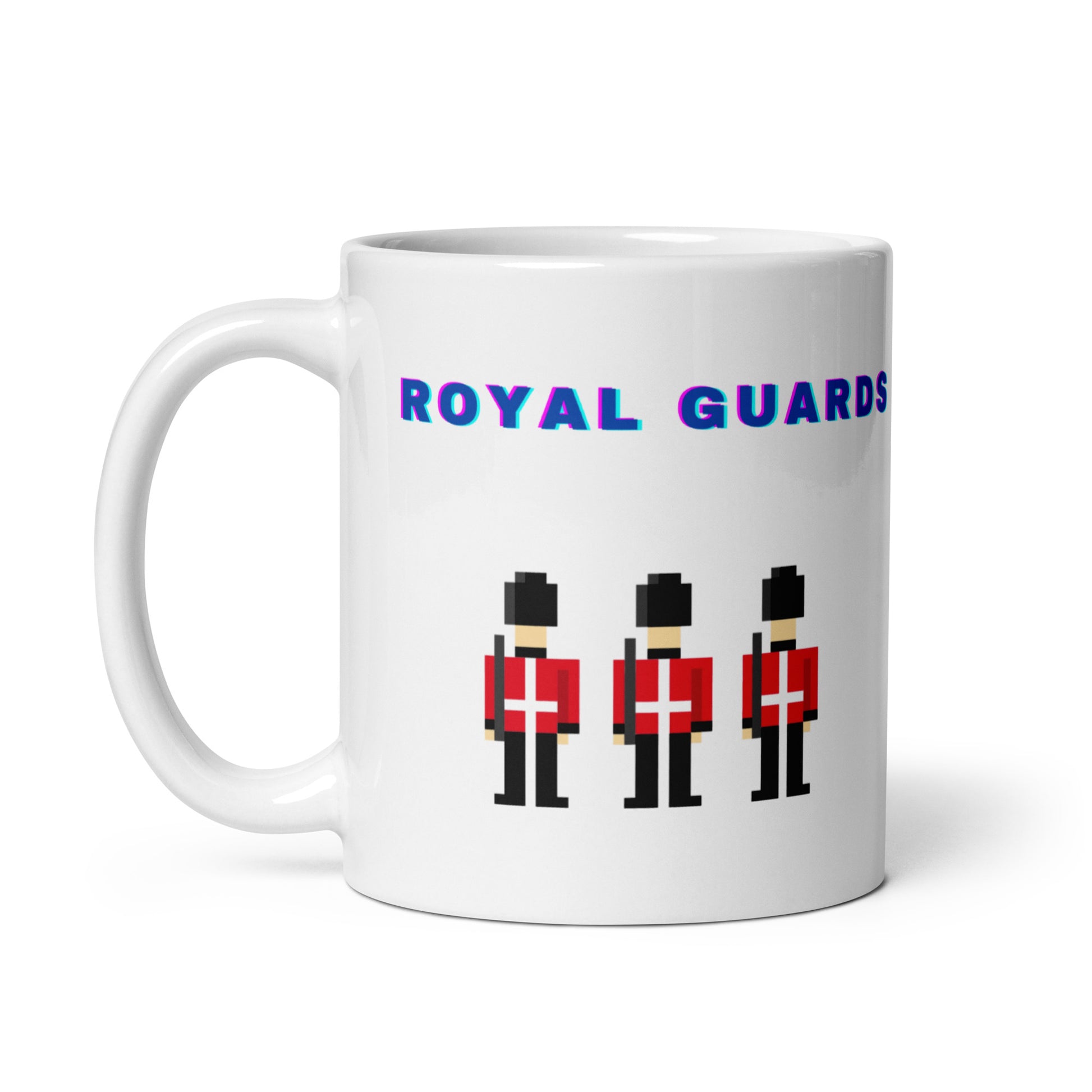 Mug with 3 Pixelated British Royal Guards