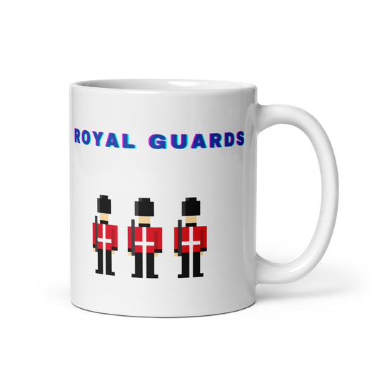 Mug with 3 Pixelated British Royal Guards