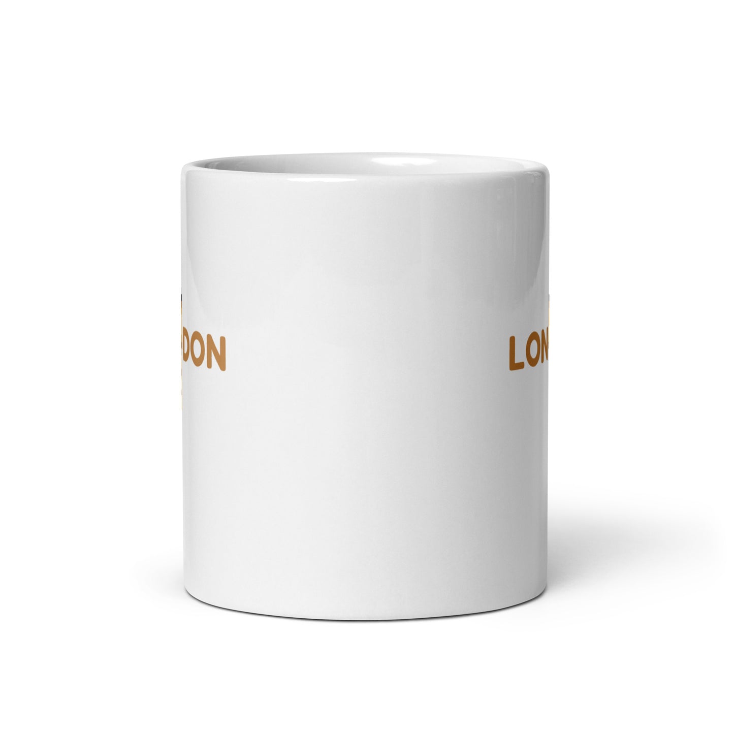 London Big Ben White glossy mug