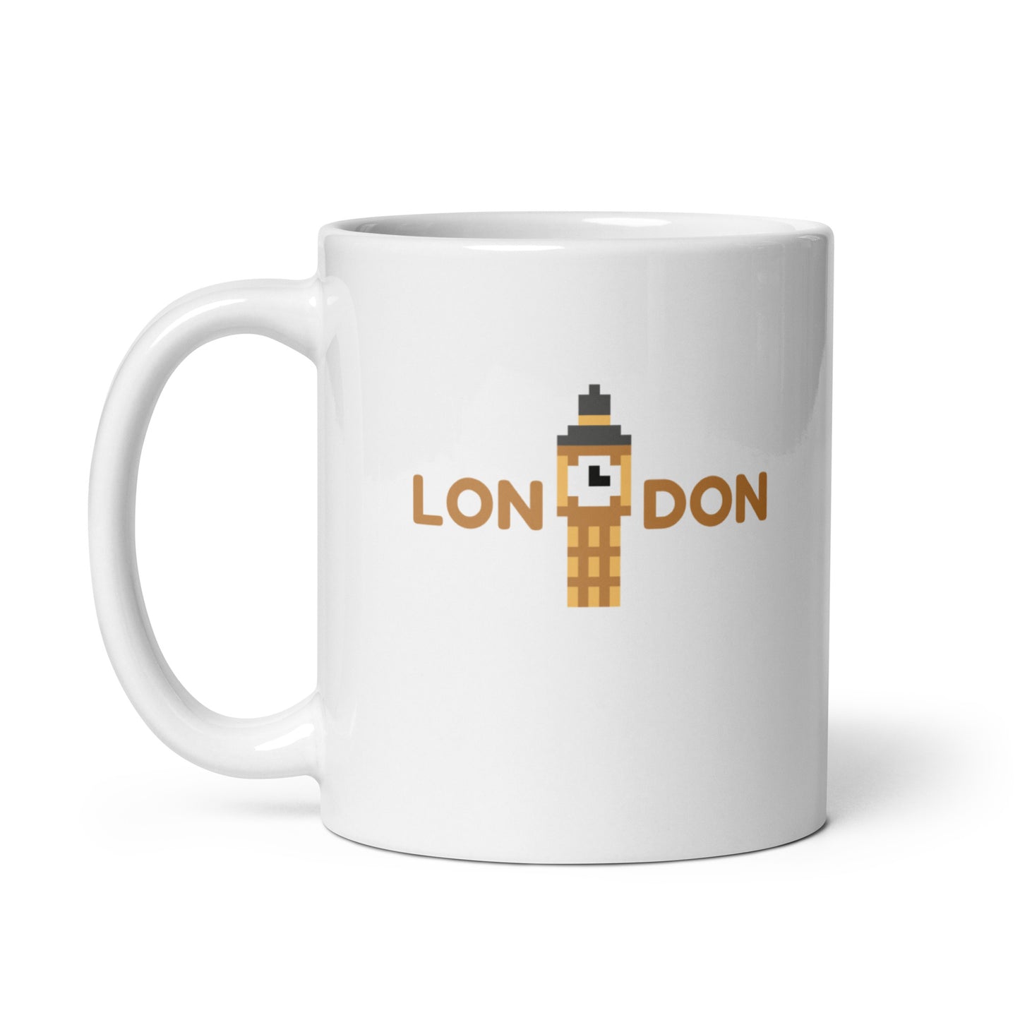 London Big Ben White glossy mug