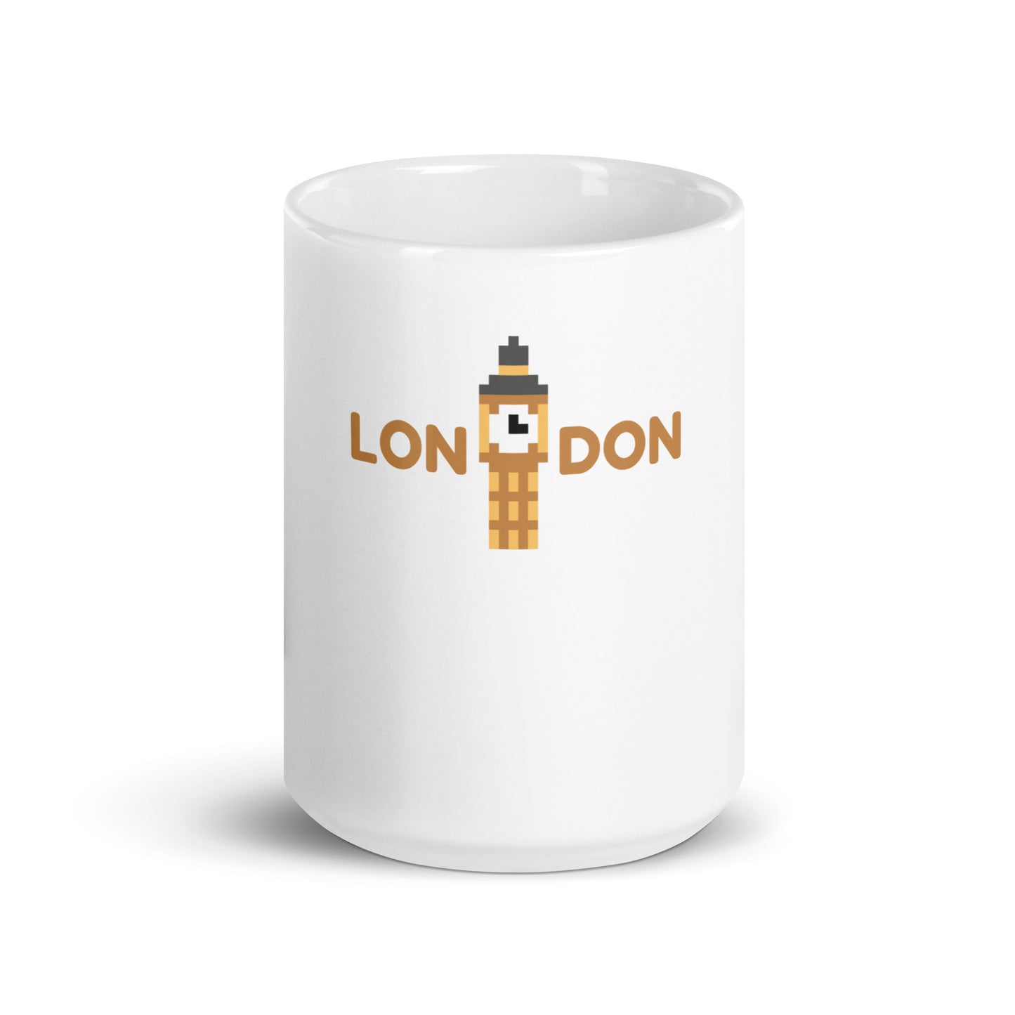 London Big Ben White glossy mug