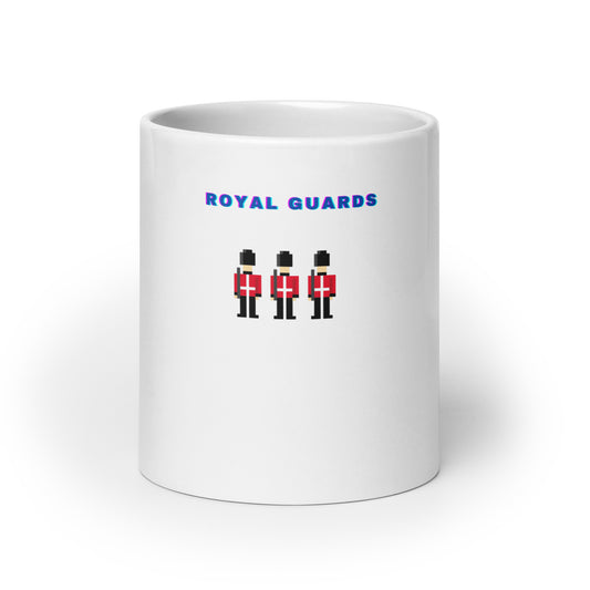 Mug with 3 Pixelated British Royal Guards