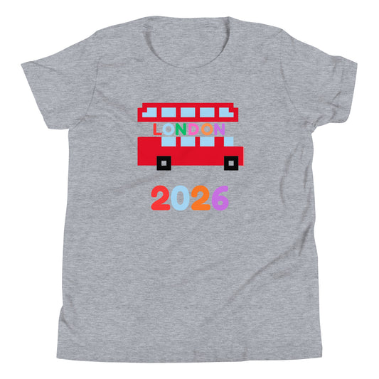 London Multi Coloured Design 2026 Youth Short Sleeve T-Shirt Athletic Heather t-shirt